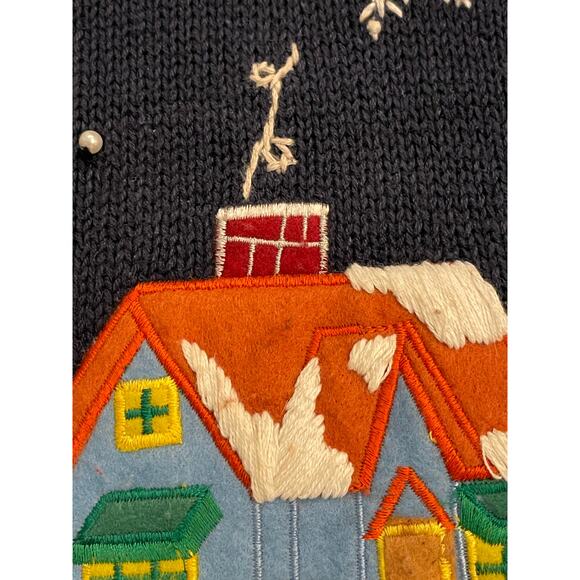 White Stag Embroidered Christmas Full Zip Vest 22W/24W - Picture 5 of 12